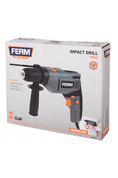 NO BRAND Mașină de găurit cu percuție FIRMA FERM 500W PDM 1065. Mașină de gău...