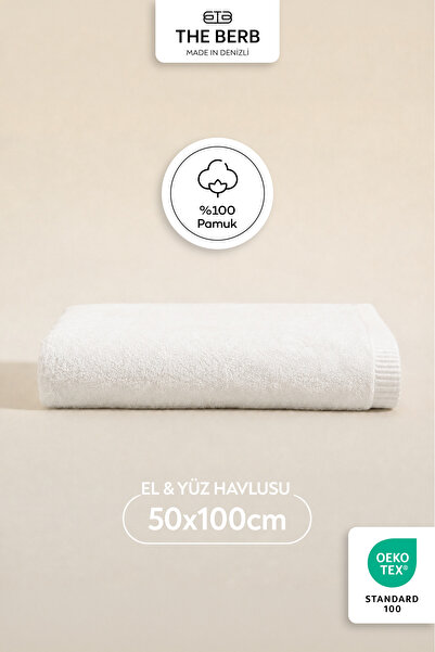The Berb |   100% Cotton |   Majestic Bordered Hand & Face Towel |   50X100 |...