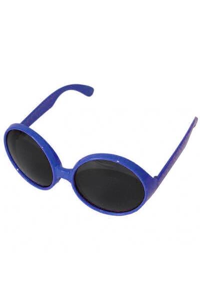 pınaxar Round Yeşilçam 80 Li 90 Li Years Party Glasses Retro Blue Color