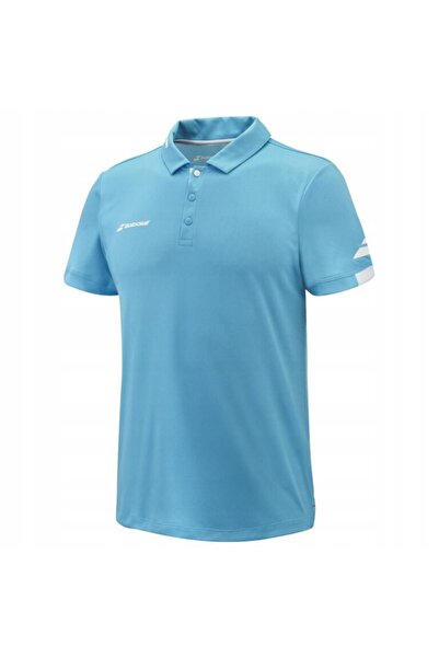 BABOLAT Tricou polo bărbătesc Play, albastru cyan, mărimea S