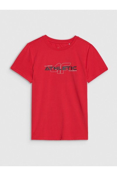 4F tricou sport tricou pentru copii 4FJWSS25TFTSM1209 ROȘU