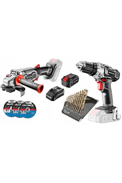 graphite KIT DE SCULE ELECTRONICE ENERGY+ 18V 4AH BURGHIU DISCURI ACUMULATOR
