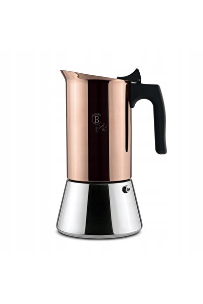 Berlinger Haus Aparat de cafea espresso 300ML, linie metalică aur roz, BH-8549