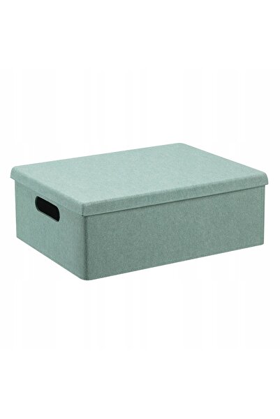 NO BRAND Cutie de depozitare pliabilă cu capac, verde, 36x27x13cm