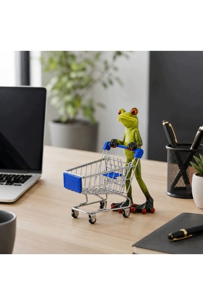 NO BRAND Figurină broască, decorațiune cameră, cadou, sculptură, verde, amuzant