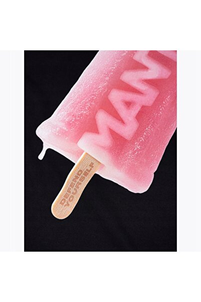 NO BRAND Tricou MANTO Ice Cream negru, mărimea M
