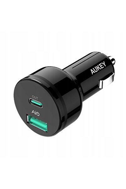 AUKEY Încărcător auto CC-Y7 36W USB-C + USB