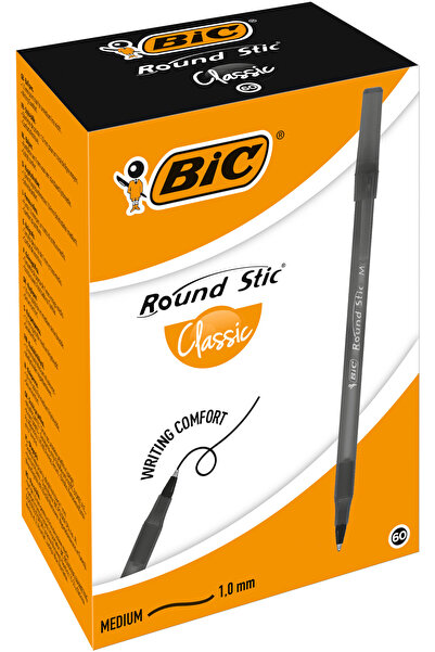 Bic Pix rotund Stic negru 60 bucăți 17666