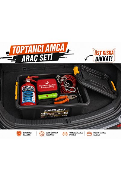 Toptancı Amca Araç Güvenlik Seti 1 Kg Yangın Tüpü 2030 Tarihli 3,5 m 3 Ton Çe...