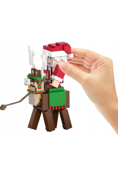 mattel CALENDAR DE ADVENT MINECRAFT 3 FIGURINE MOȘ CRĂCIUN 17 ACCESORII PIXELATE