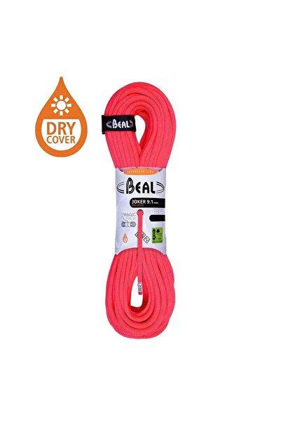 NO BRAND Coardă de alpinism Beal Joker 9.1mm 50m Unicore Dry Cover - Portocaliu