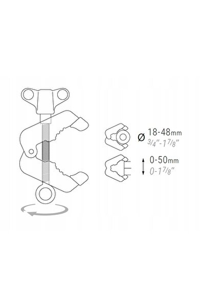 NO BRAND PIHER P34046 CLEMĂ UNIVERSALĂ + OCHI PENTRU MULTIPOLI 30mm