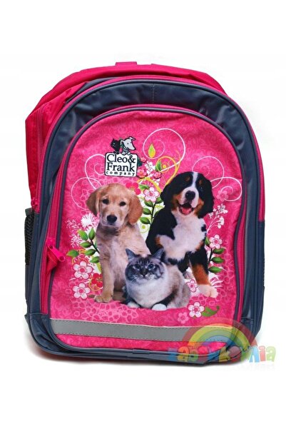 NO BRAND rucsac școlar ergonomic cu cățelușii Cleo și Frank