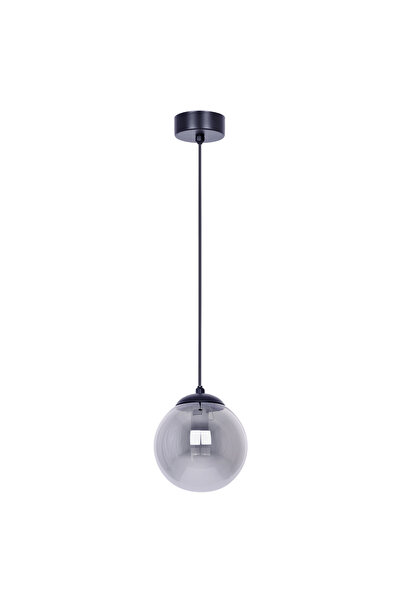 NO BRAND Lustră suspendată Kaja GAMMA 1xE14 glob de sticlă grafit Ø14 negru