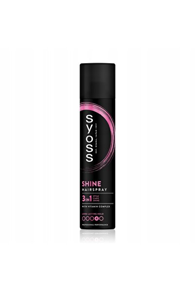 Syoss 3X Fixativ de păr conferă strălucire 300ML Fixare 48H fără a lăsa senza...