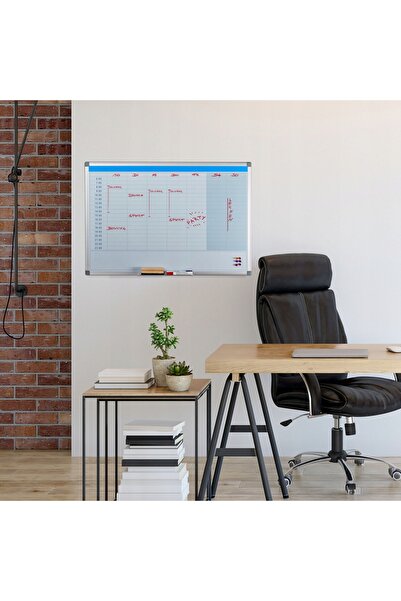 NO BRAND TABLĂ MAGNETICĂ ȘTERGABILĂ 60x90 Planificator lunar pentru tablă