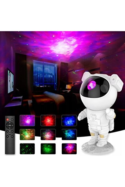 NO BRAND LAMPĂ DE NOAPTE LED PROIECTOR DE STELE DE PE CER ASTRONAUT PENTRU CO...