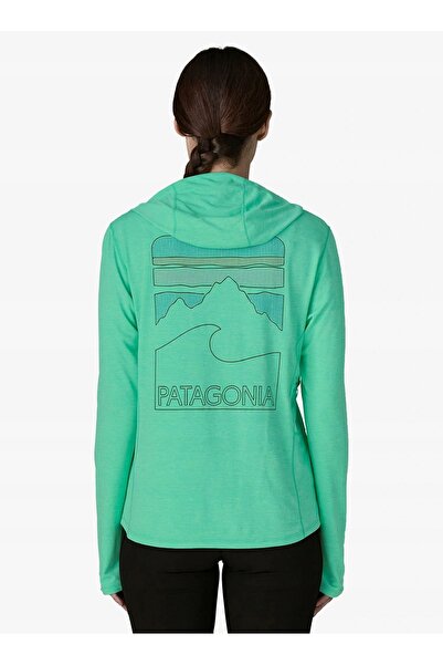 Patagonia Hanorac de damă Cap Cool Sun Hoody Peak Visions - aqua stone XS