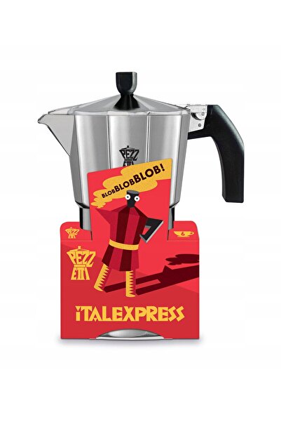 NO BRAND PEZZETTI ITALEXPRESS Cafetieră din aluminiu (1 ceașcă) - Argintiu
