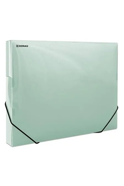 NO BRAND Dosar pentru documente A4 cu elastic 30mm verde transparent x3