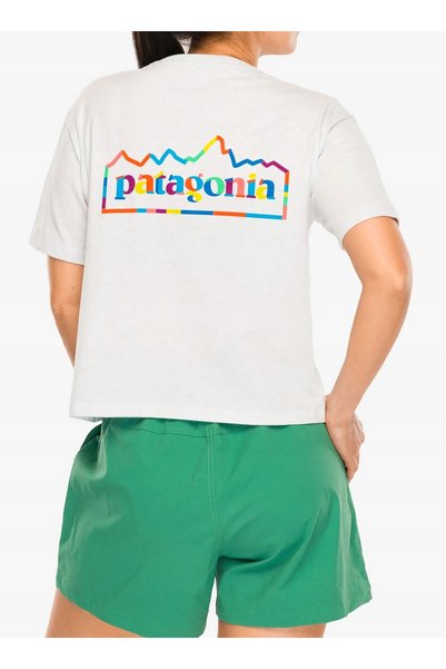 Patagonia Unity Fitz Tricou Responsabil cu croială lejeră pentru femei - alb M