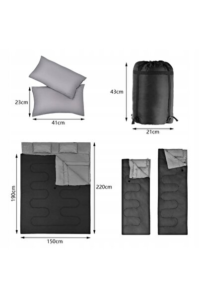 NO BRAND Sac de dormit Sac de dormit turistic Pătură de camping cu glugă Camp...