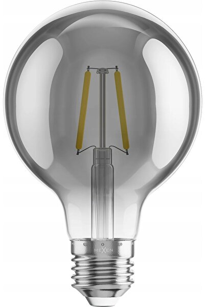 Mexen VINTIS 10X BULB LED CU FILAMENT E27 G80 2W CĂLDUROASĂ 2200K 150 LM FUMURIU