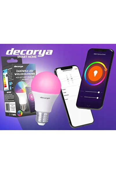 NO BRAND 2x BULB LED INTELIGENT RGB COLORAT E27 WIFI CONTROLAT PRIN TELEFON TUYA