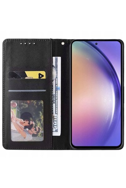 ALOGY Husă de protecție tip carte din piele, tip portofel, pentru telefon