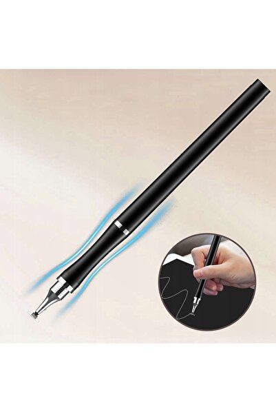 ALOGY Stylus capacitiv 2-în-1 pentru ecranul telefonului și tabletelor, Negru