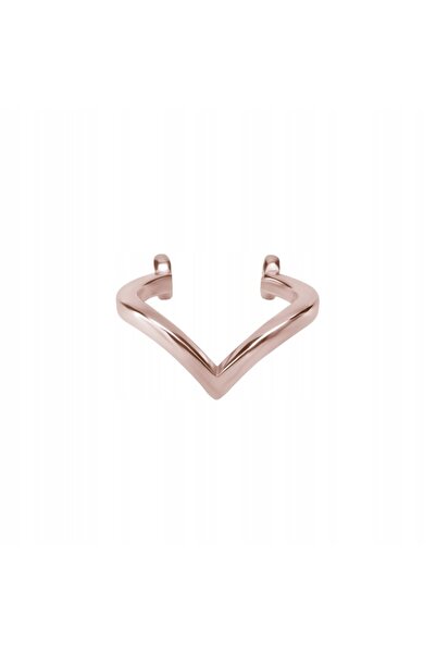 NO BRAND Inel decorativ pentru bară, aur roz, CONCH 11 mm