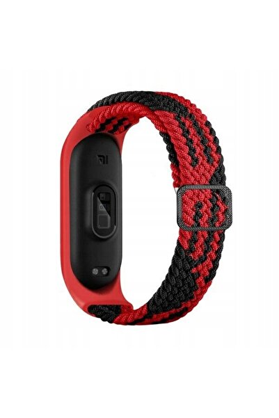Beline Curea Mi Band 9/8 din nailon negru-roșu