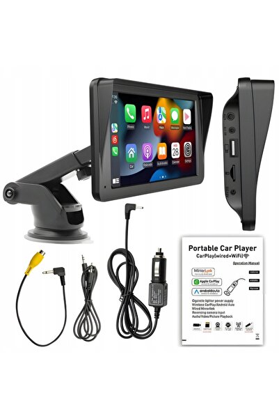 NO BRAND Radio auto de 7 inch cu Android Auto și Apple CarPlay wireless, video