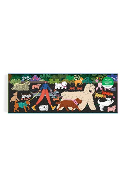 NO BRAND Galison: puzzle panoramic „Dog Walk”, 1000 de piese