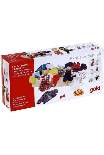 Goki Jucării pentru copii Joc de îmbrăcat Urși în cutie pentru învățare