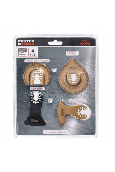 NO BRAND FASTER TOOLS set de accesorii pentru dispozitiv multifuncțional 4 ca...