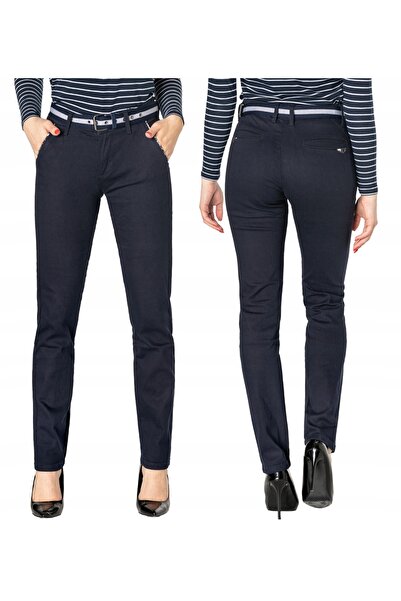 NO BRAND Pantaloni chino eleganți pentru bărbați + curea 359 W28