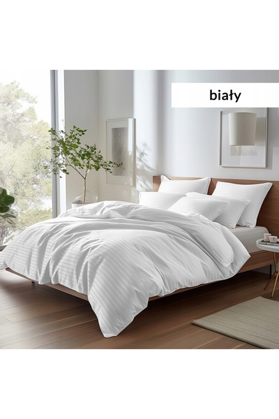 NO BRAND Lenjerie de pat din bumbac 180x200, Dungi elegante din satin - Multe...