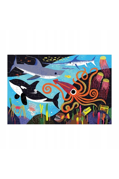 NO BRAND MUDPUPPY: Puzzle luminos „Prădătorii oceanelor”
