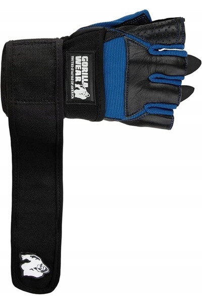 NO BRAND Mănuși Gorilla Wear Dallas cu bandaje 2XL negru albastru