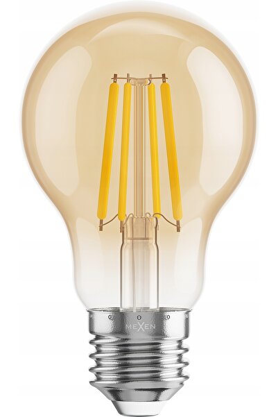 Mexen 10x Bec LED cu filament E27 tip Edison, lumină caldă, 6W=40W, nu pâlpâie