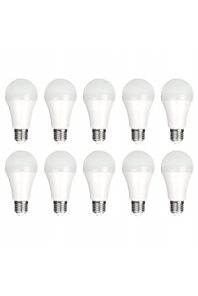 NO BRAND 10x BULB LED PUTERNIC LUMINOS E27 A60 10W 800lm 4000K ALB NEUTRU