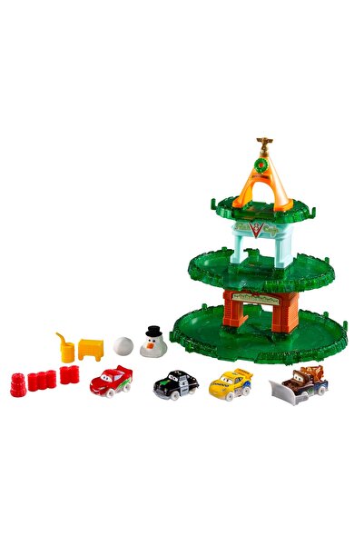 mattel Calendar de Advent de Crăciun cu mașinuțe mini, 24 de surprize, HXT34
