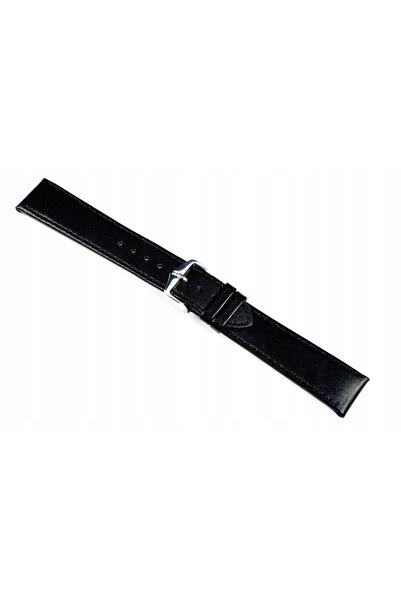 NO BRAND Curea de ceas din piele neagră pentru smartwatch HIRSCH OSIRIS L 22 mm