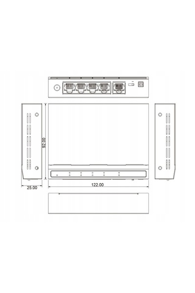NO BRAND Switch cu 5 porturi utepo SG5-M
