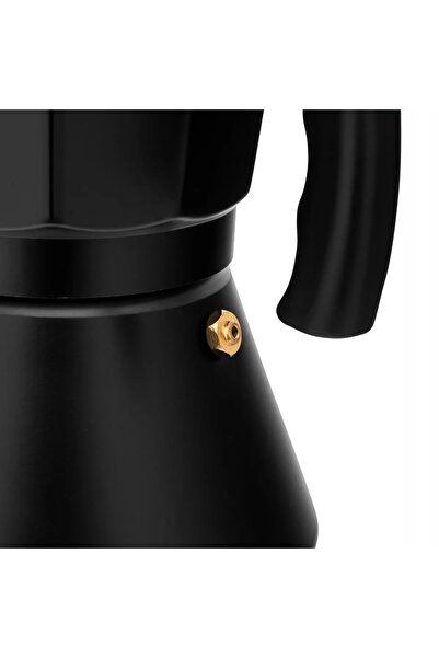 ALTOM DESIGN Cafetieră din aluminiu pentru 6 căni, 300ml, neagră