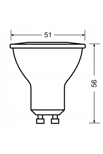 Osram Bec LED HALOGEN GU10 2,8W = 25W 2700K