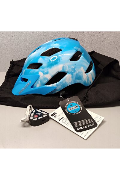 NO BRAND Exclusky cască de ciclism MTB și de șosea 56-61CM albastru
