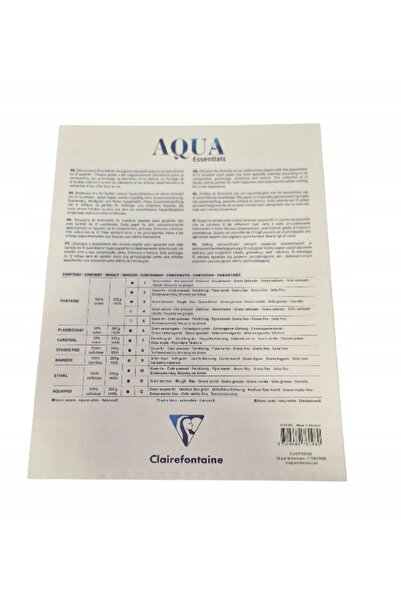 Clairefontaine Bloc de lipici 18x24cm Aqua Essentials MIX 12 buc. 200-300g/m2