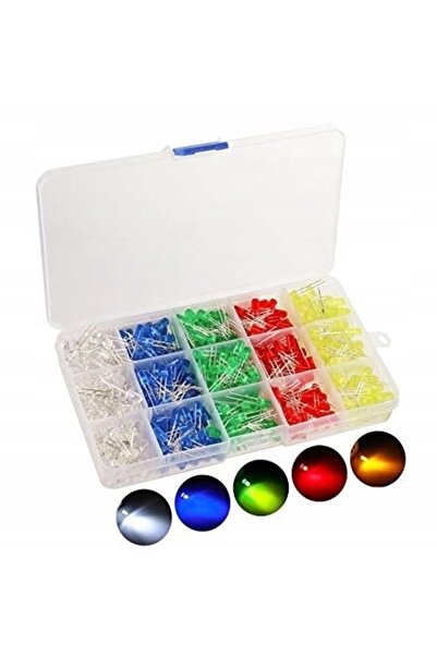 NO BRAND SET de 500 de diode LED de 5 mm, MAT, CUTIE (4921)